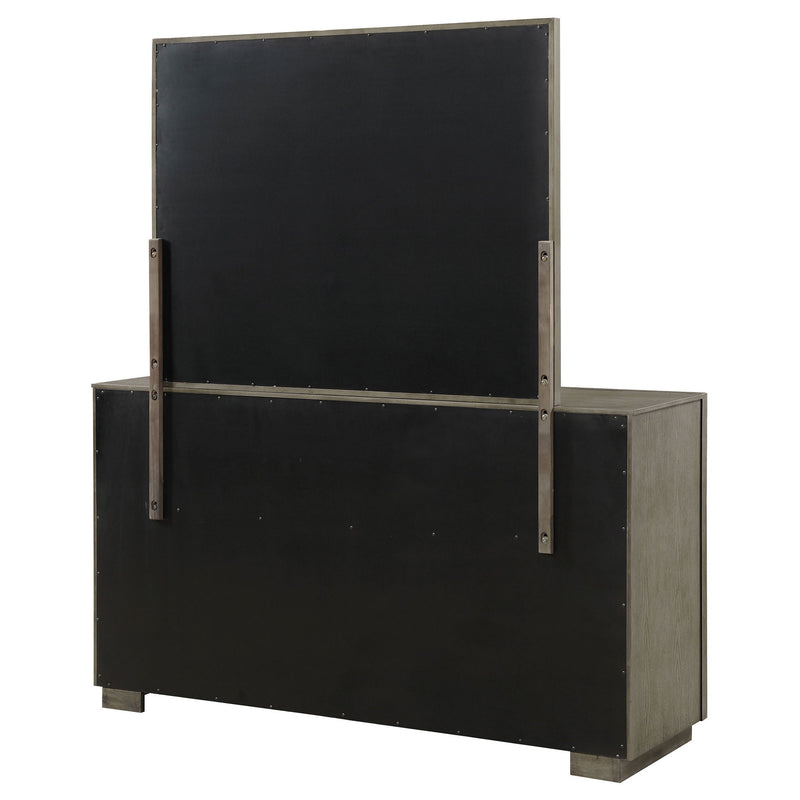 Prescott - 8 Drawer Dresser With Mirror - Brown