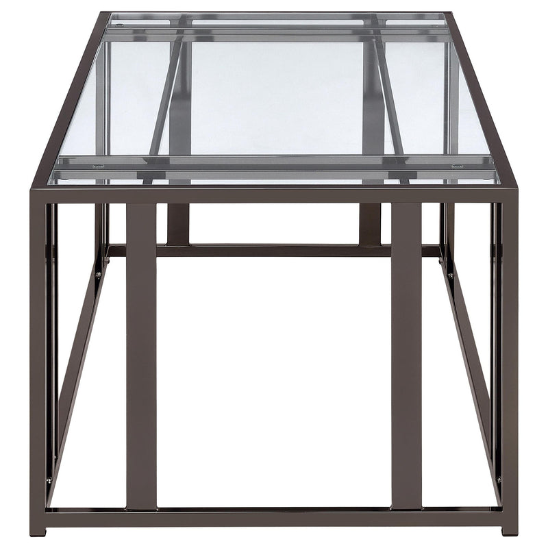 Adri 3-piece Coffee and End Table Set Black Nickel