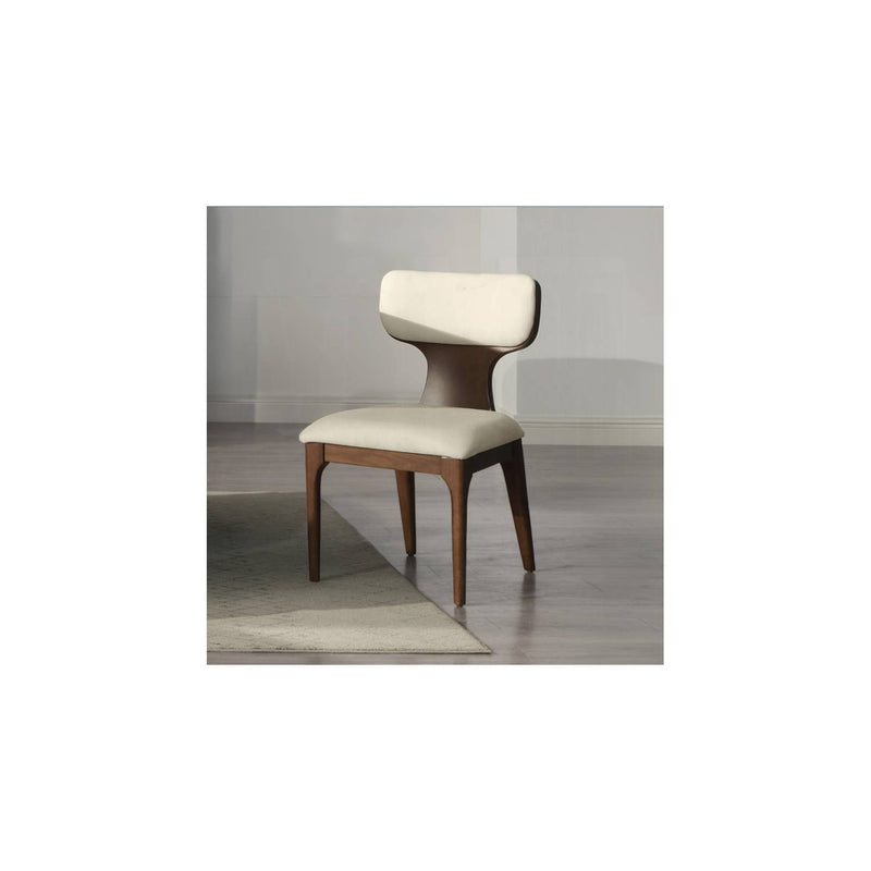 Koen - Side Chair (Set of 2) - Beige / Brown Oak