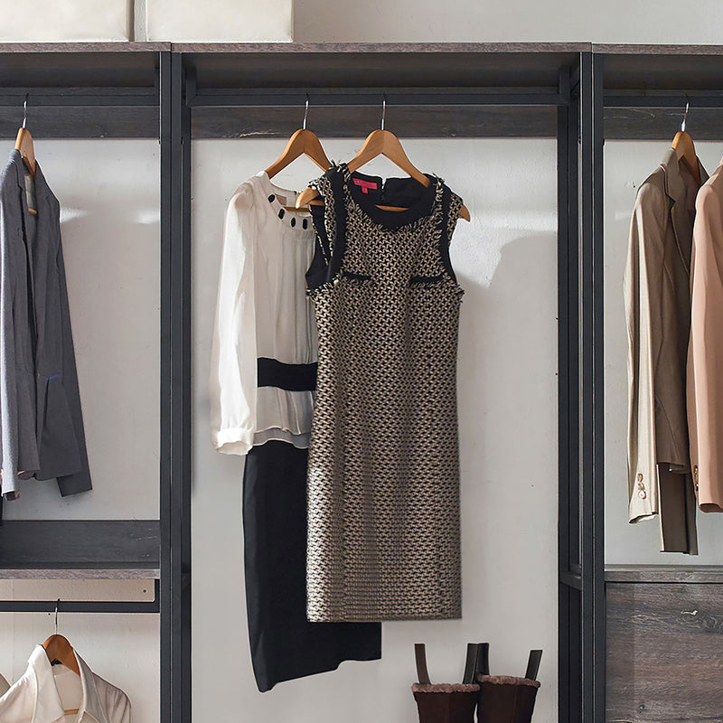 Monica - Walk-In Closet System, Extra Storage Space - Rustic