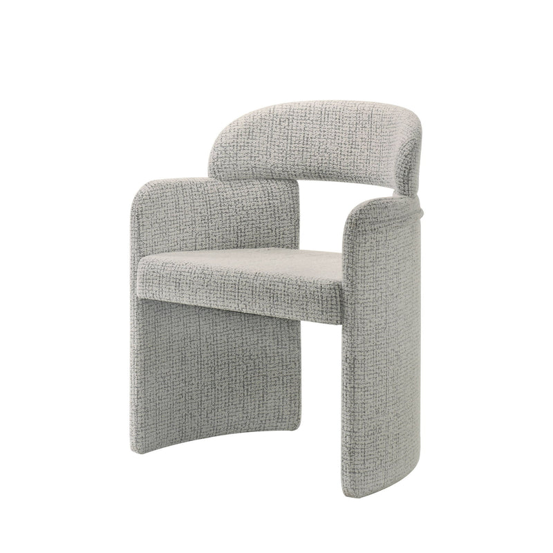 Kyree - Arm Chair (Set of 2) - Ivory / Gray