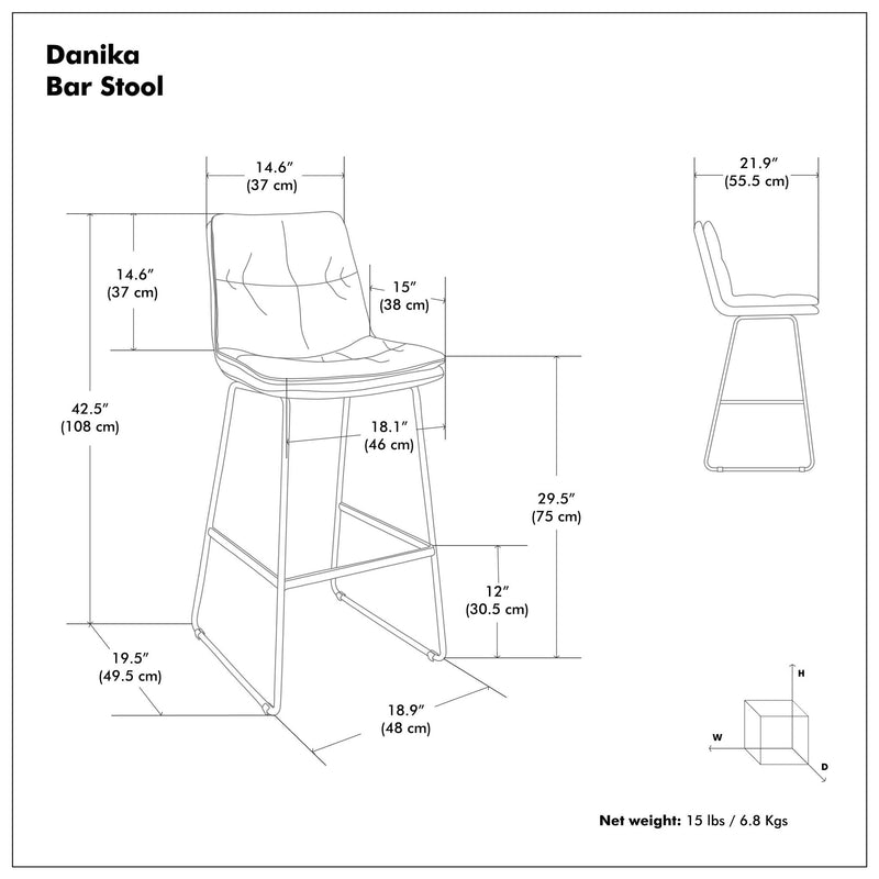 Danika - Bar Stool (Set of 2)