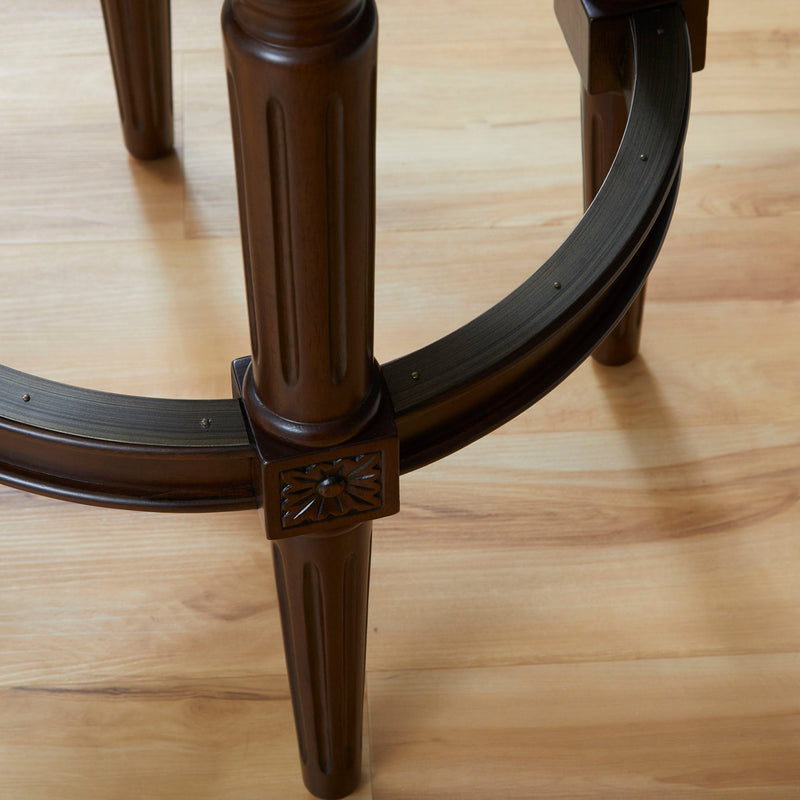 Rustic Elegance Backless Swivel Stool