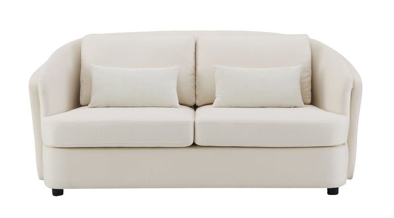 Mariko - 3 Piece Living Room Set Sofa Loveseat Chair - Beige