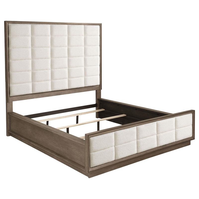 Durango 80-inch California King Panel Bed Taupe Oak