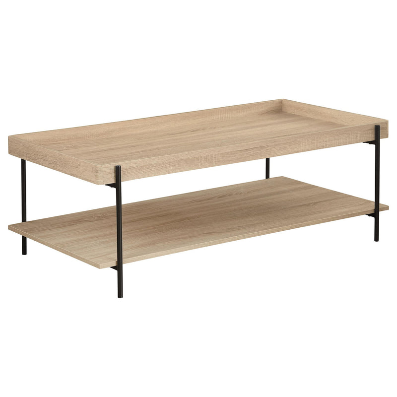 Fallon 3-piece Rectangular Coffee and End Table Set Natural