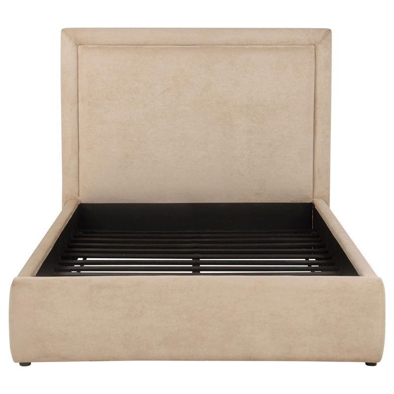 Lawson 54-inch Upholstered Full Platform Bed Light Saddle