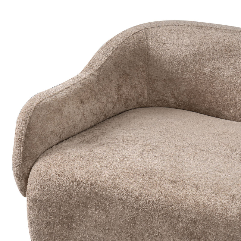 Modern Accent Chair With Recessed Arms And Tight Back
