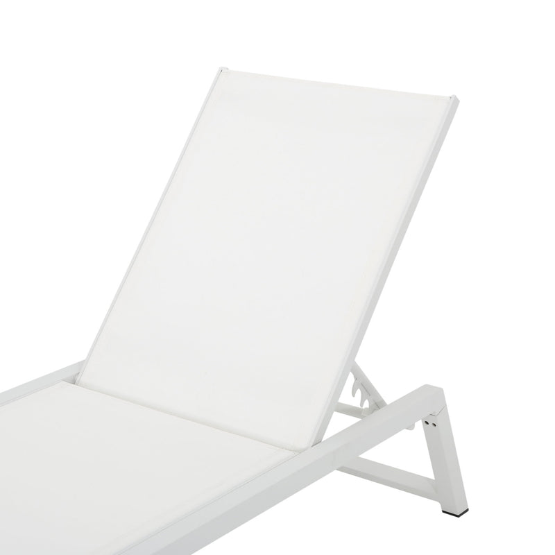 Myers - Modern Chaise Lounge Set With Adjustable Back
