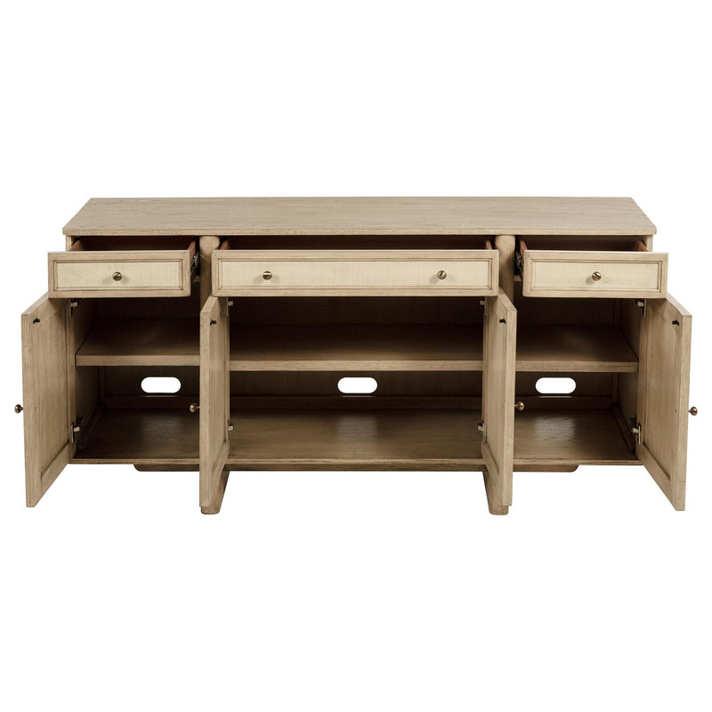 Kailani 10-piece Wood Dining Set with Sideboard Beige Oak