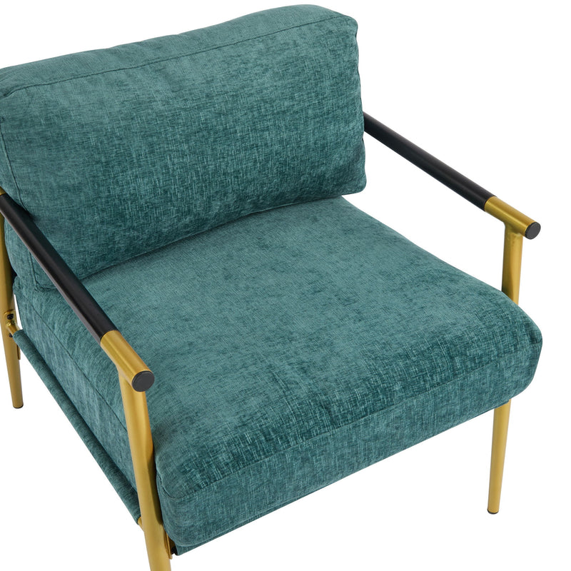 Modern Accent Chair With Cushions, Cozy Seating