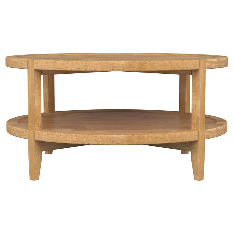 Isbell - Round Table With Storage Shelf