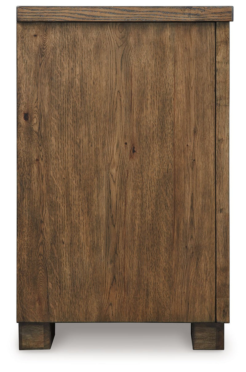 Rosswain - Extra Large TV Stand - Warm Brown