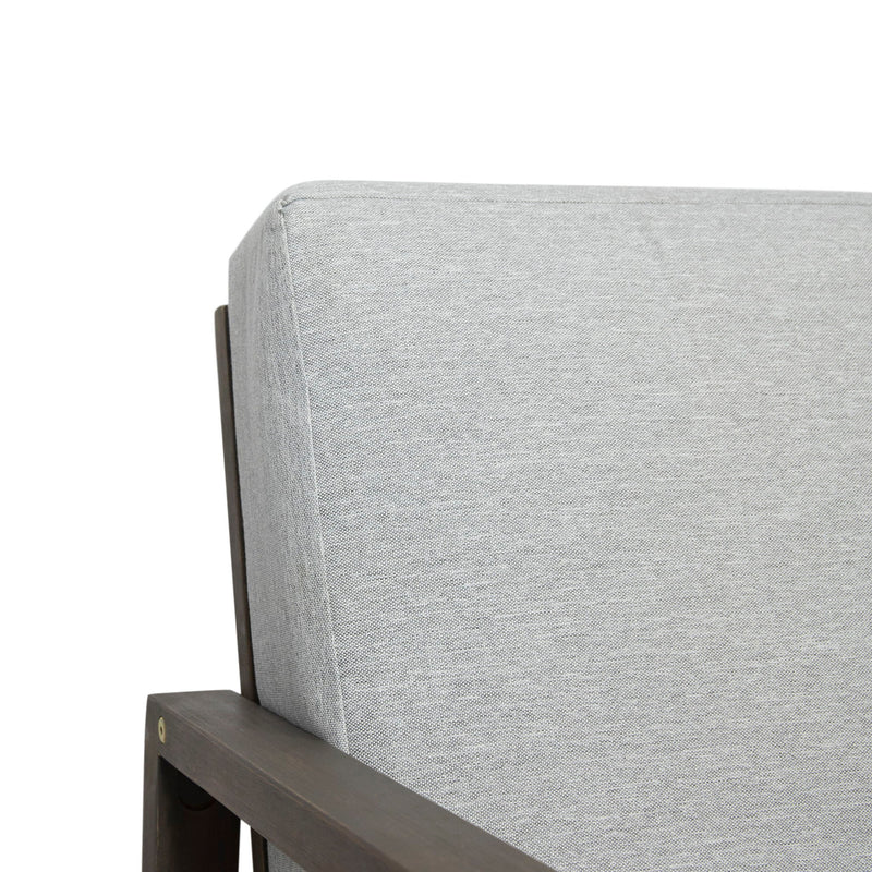 Belgian - Loveseat & Coffee Table Set With Water Resistant Cushions - Gray