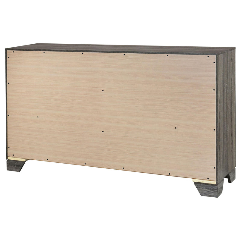 Wright 6-drawer Dresser Cabinet Brown Oak