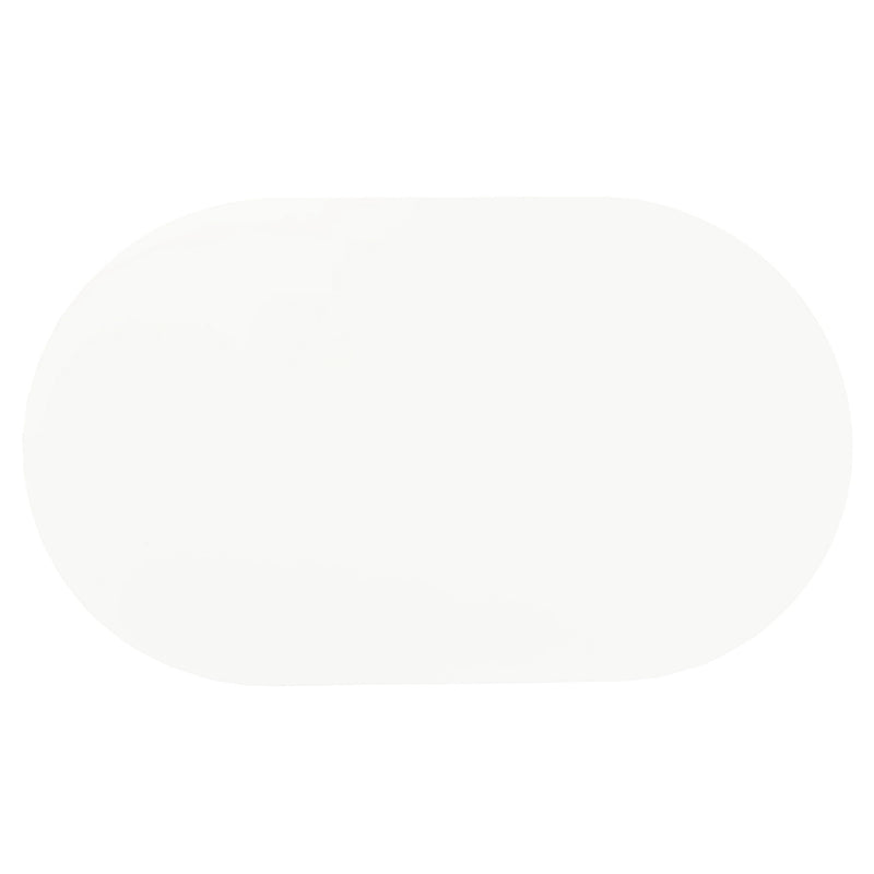 Oval Dining Table - White - Metal