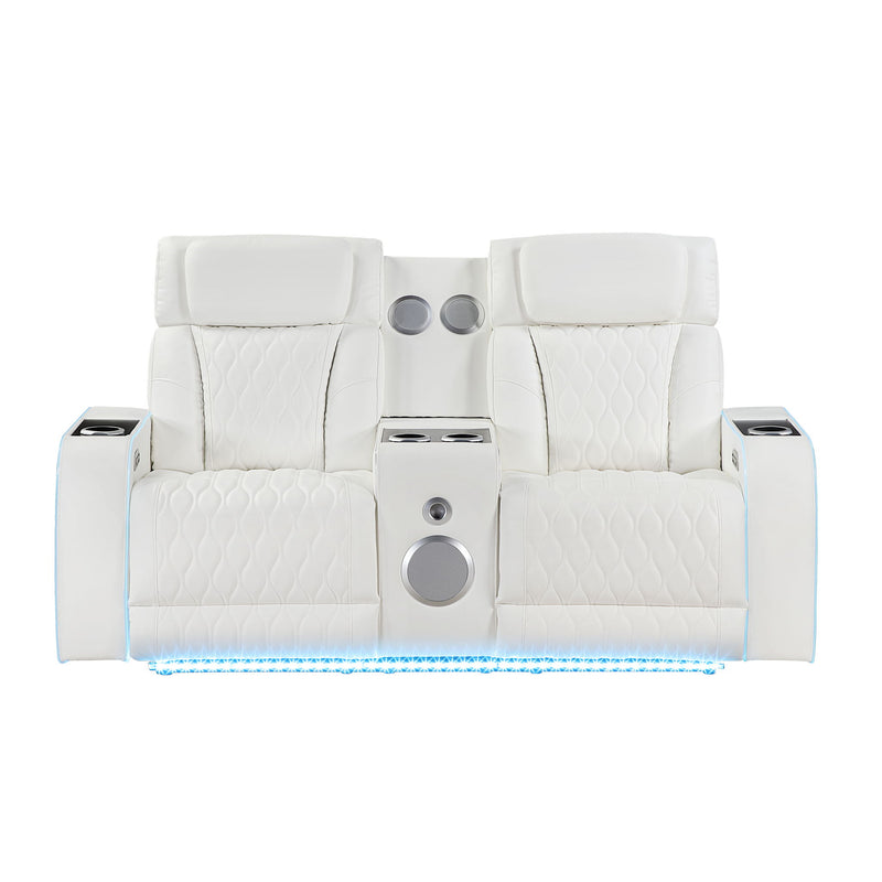 Electra - Power Reclining Set With Power Headrests, Massage And LED Lighting