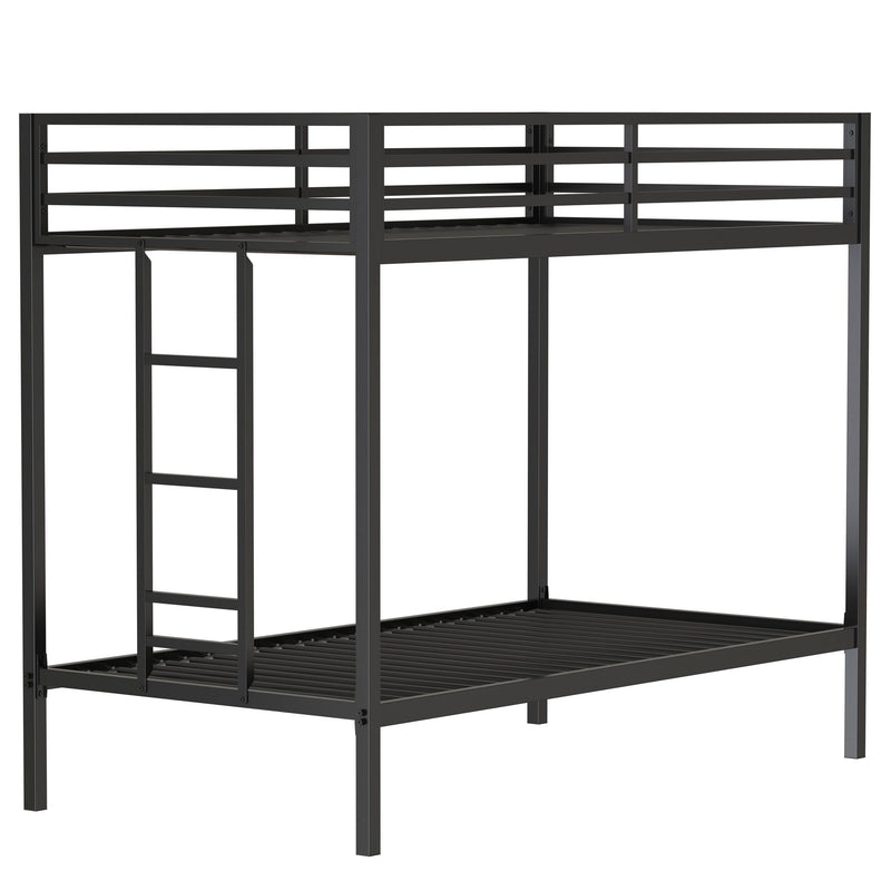 Adam - Twin Over Twin Bunk Bed - Black