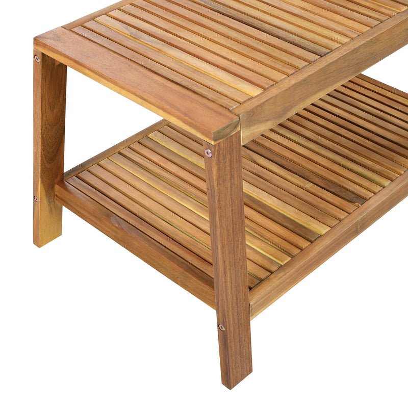 2 Piece Outdoor Conversation Set (Loveseat & Coffee Table With Water-Resistant Cushions)
