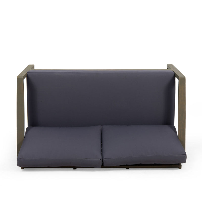 Samwell - Coffee Table & Loveseat Set With Water Resistant Cushions - Dark Gray
