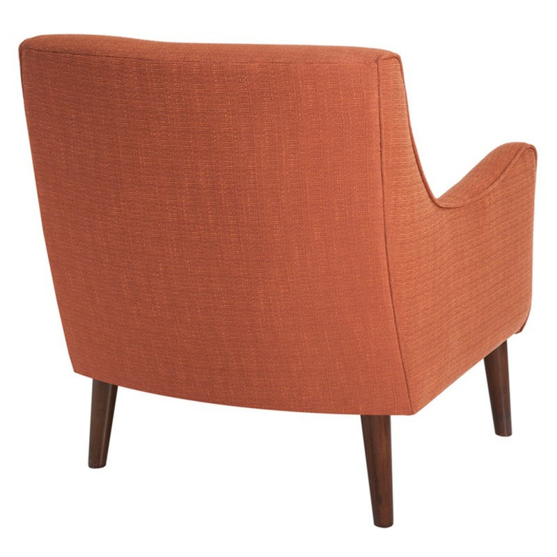 Accent Chair Upholstered With Legs - Burnt Orange