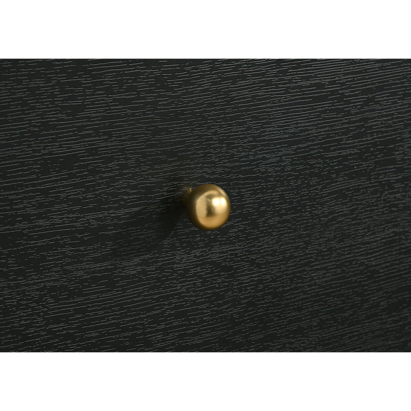 Burton - 6 Drawer Dresser Cabinet - Black