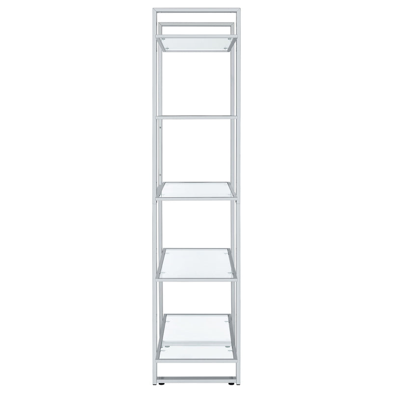 Colfax - 5 Shelf Bookshelf - Clear