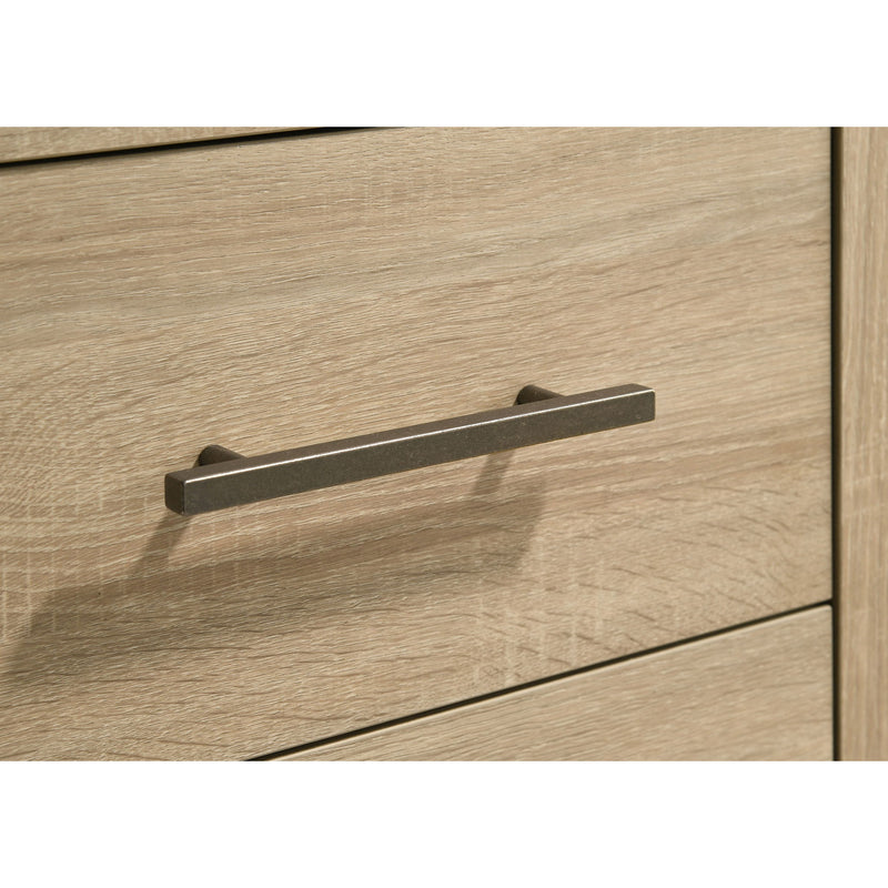 Merritt - 6 Drawer Dresser With Mirror - Light Oak