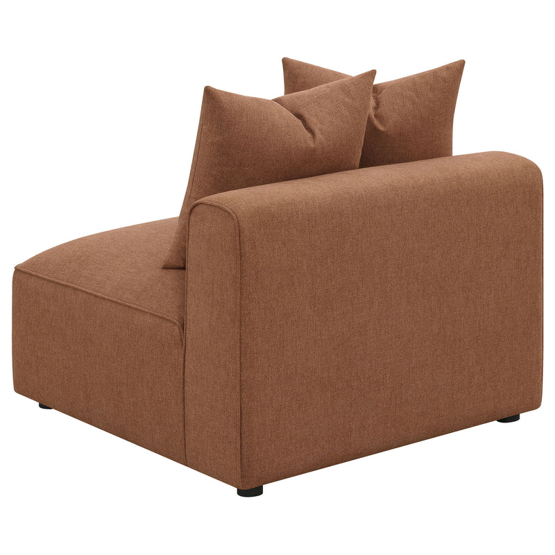 Colleen - 6 Piece Modular Sectional With Tight Seats - Terracotta