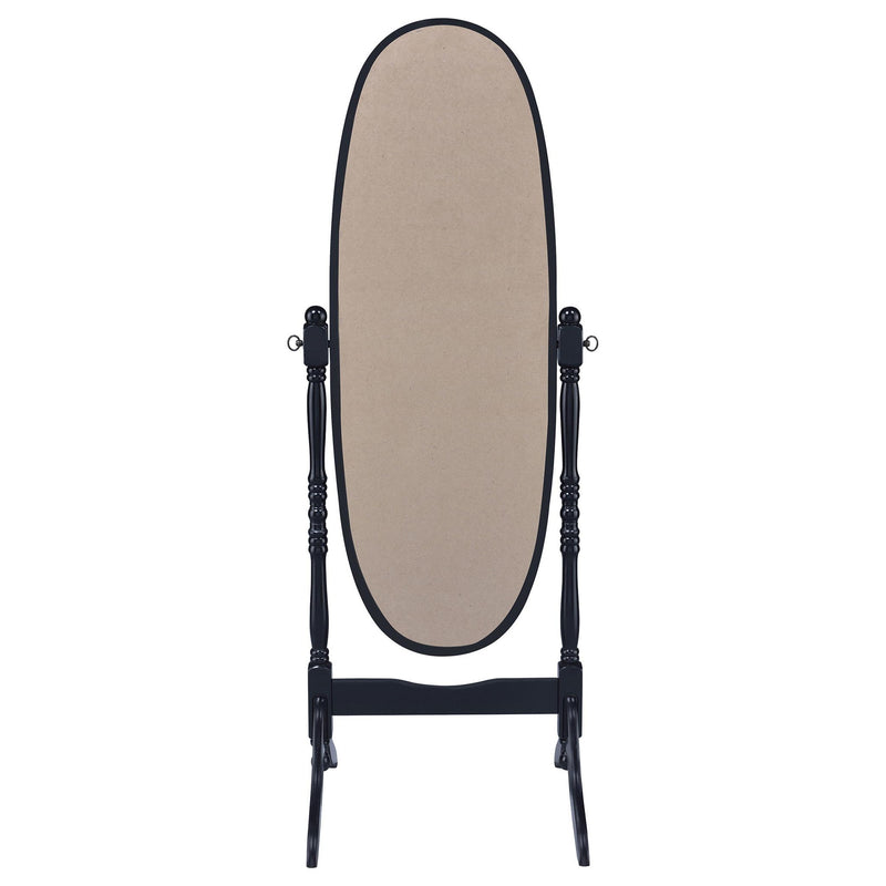 Foyet Wood Adjustable Full Length Cheval Mirror Black