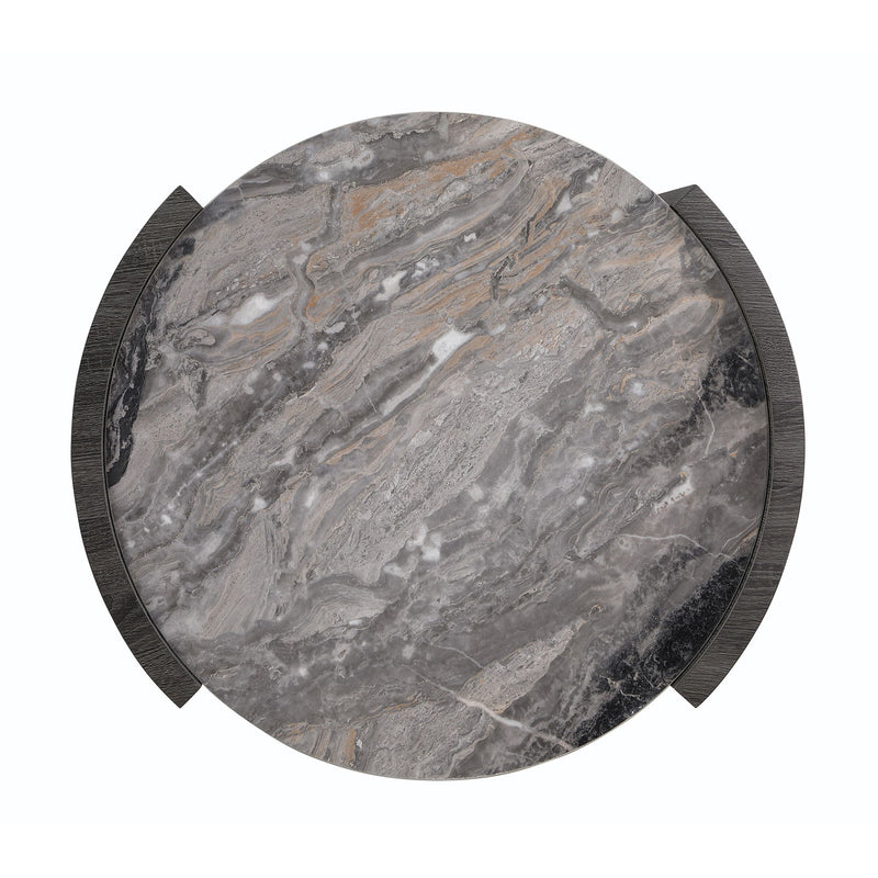 Zende - Round End Table - Gray