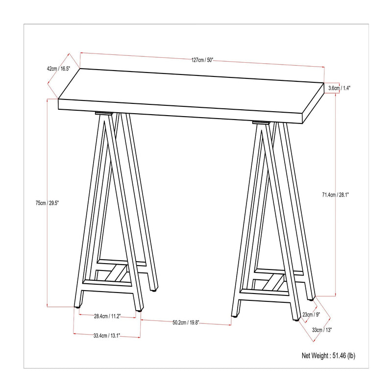 Sawhorse - Handcrafted Solid Table