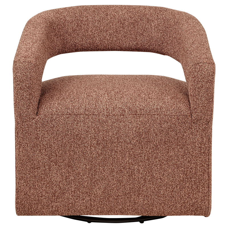 Brillia - Swivel Accent Chair - Burgundy