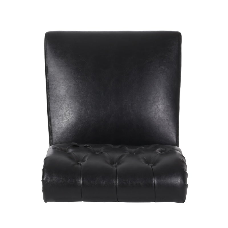 Broxton - Tuft Dining Rolltop Chairs With Button Tufted Backrest (Set of 2)