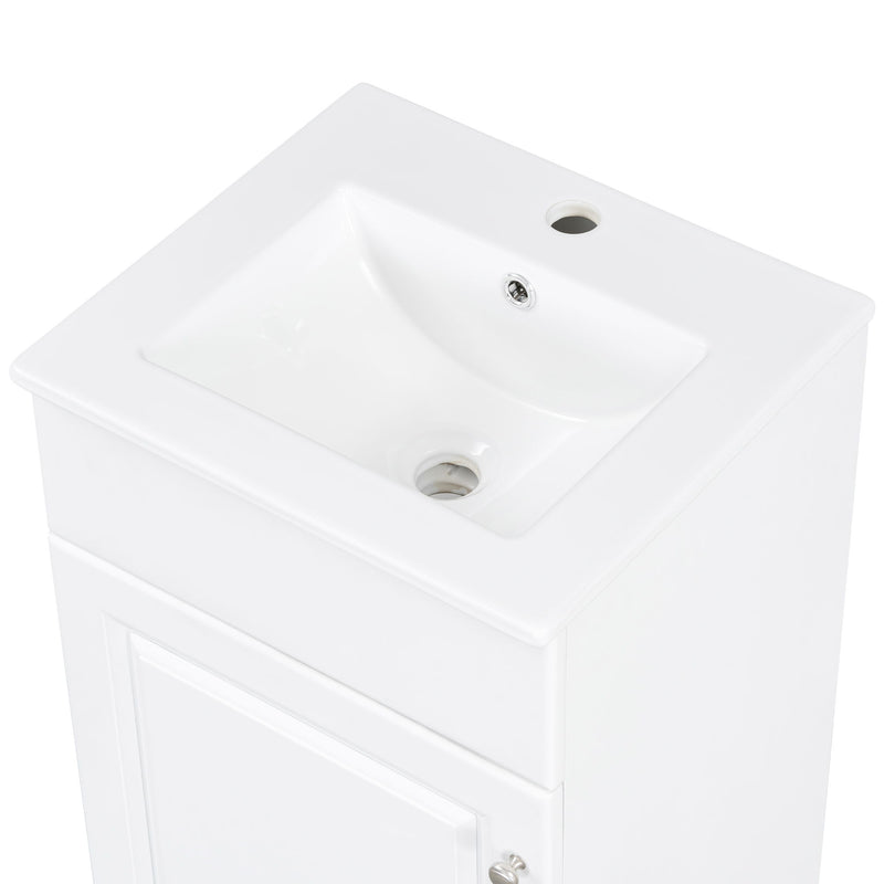 Bathroom Vanity With Sink, Cabinet With Adjustable Shelf