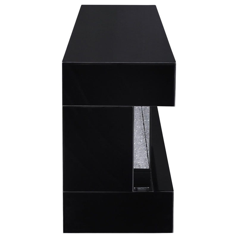 Vallerie 71-inch BT Speaker TV Stand Fireplace Console Black