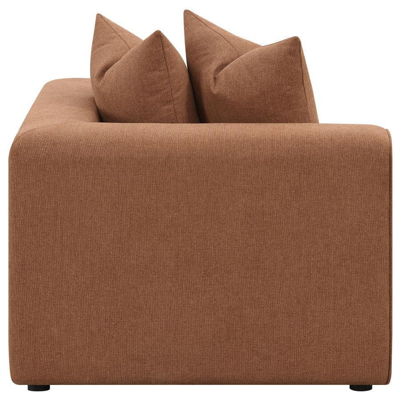 Jennifer - Upholstered Corner Chair - Terracotta