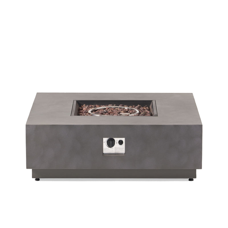 Modern Square Fire Pit With 50, 000 Btu