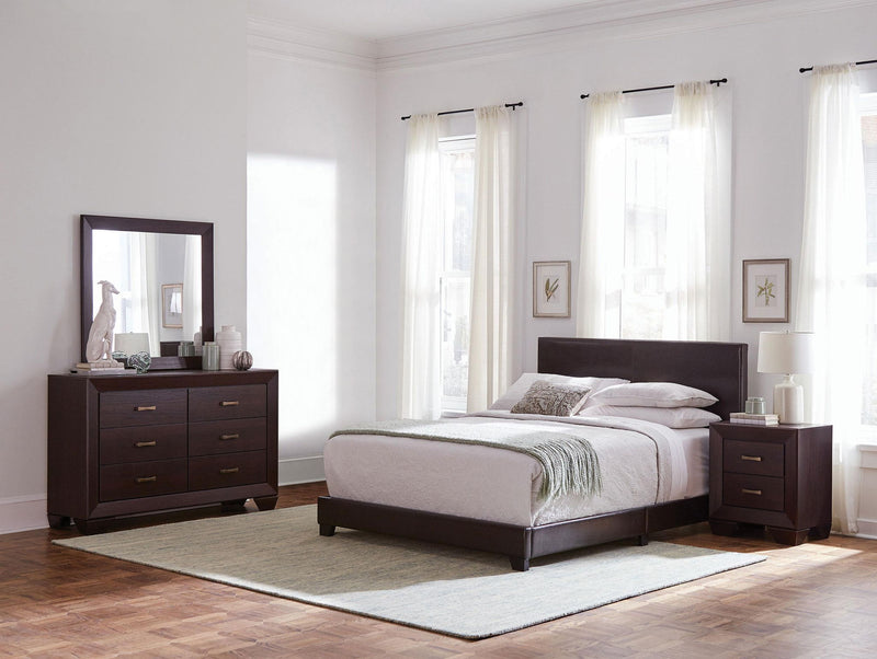 Dorian 4-piece Eastern King Bedroom Set Dark Cocoa