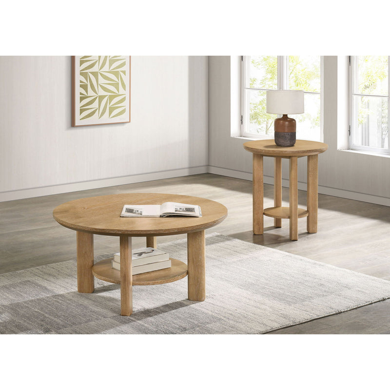 Crispin - Round Table With Lower Shelf