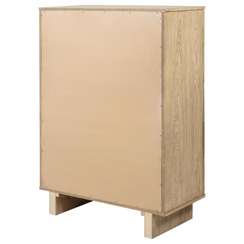 Kailani - 5-Drawer Bedroom Chest Of Drawers - Beige Oak