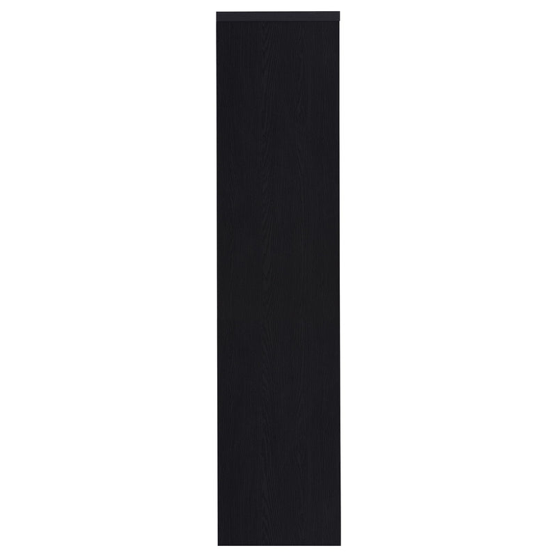 Sloat - 3 Shelf Media Tower With Cabinet Storage - Black
