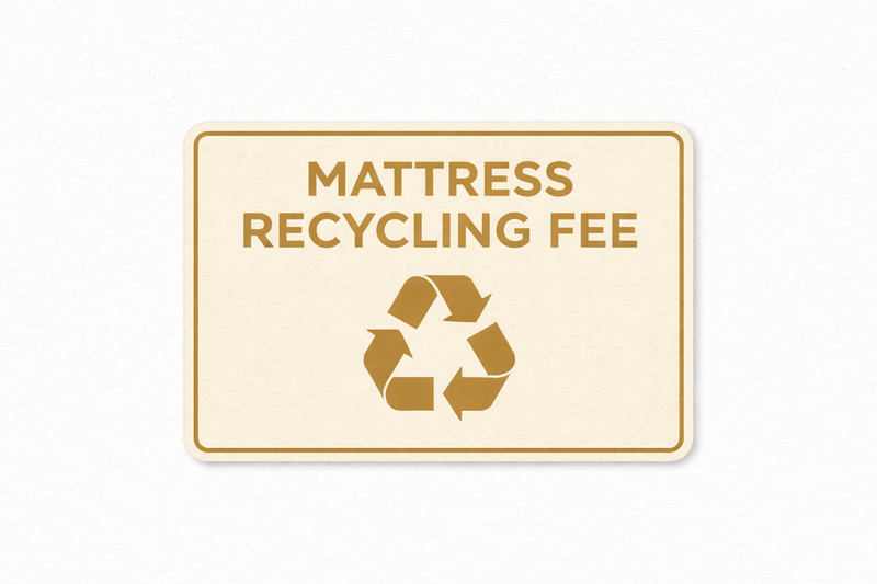 California Mattress/Boxspring Recycling Fee