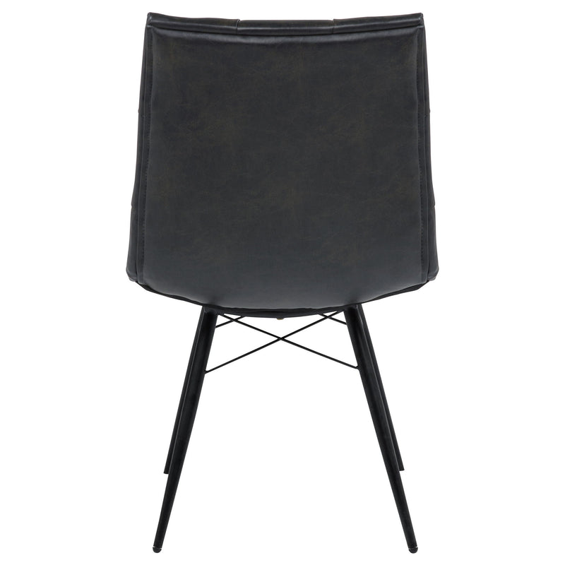 Tufted Back Dining Chairs (Set of 4) - Black