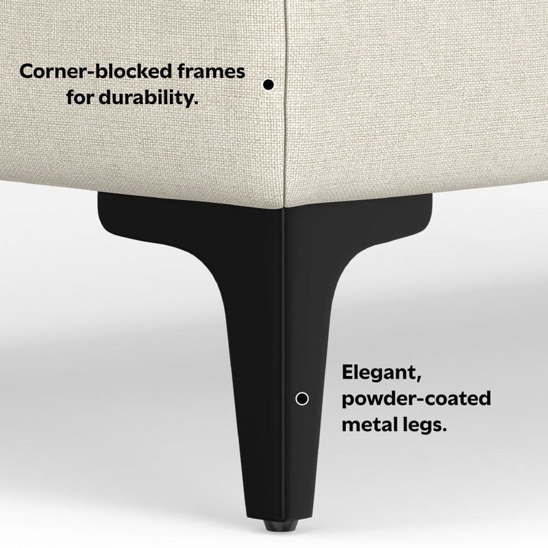 Ava - Ottoman - Cream
