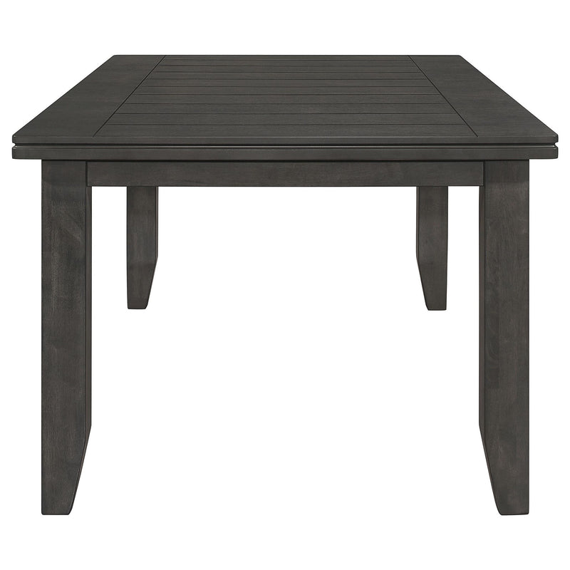 Dalila 6-piece Rectangular Dining Table Set Dark Grey