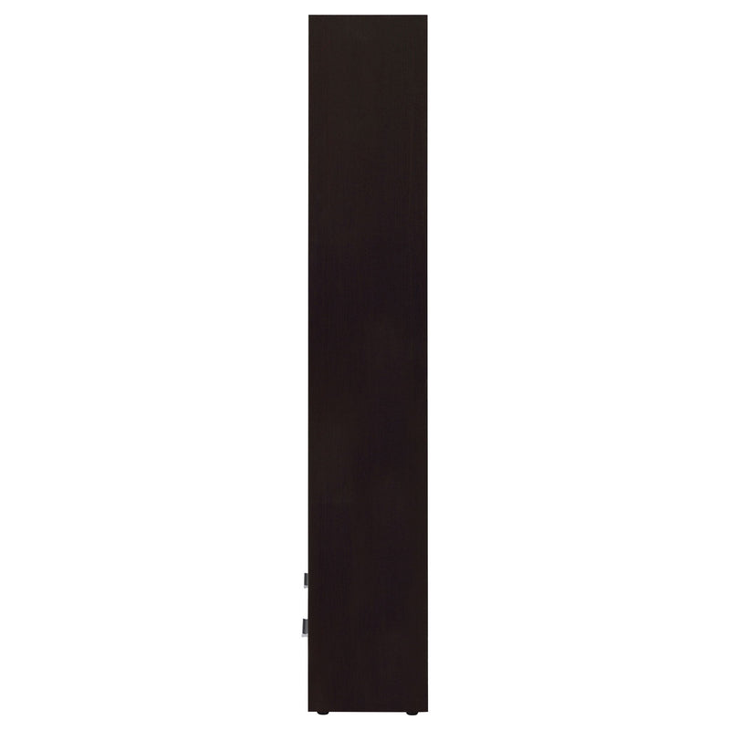 Maureen - 5 Shelf Bookcase With Drawer - Cappuccino