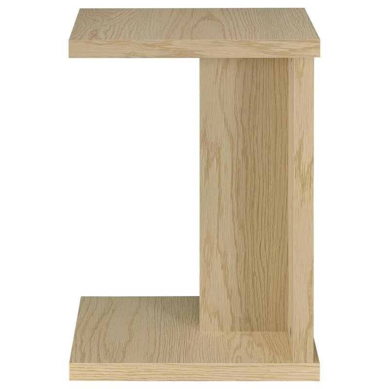 Clower - Engineered Wood C-Shaped Sofa Side Table