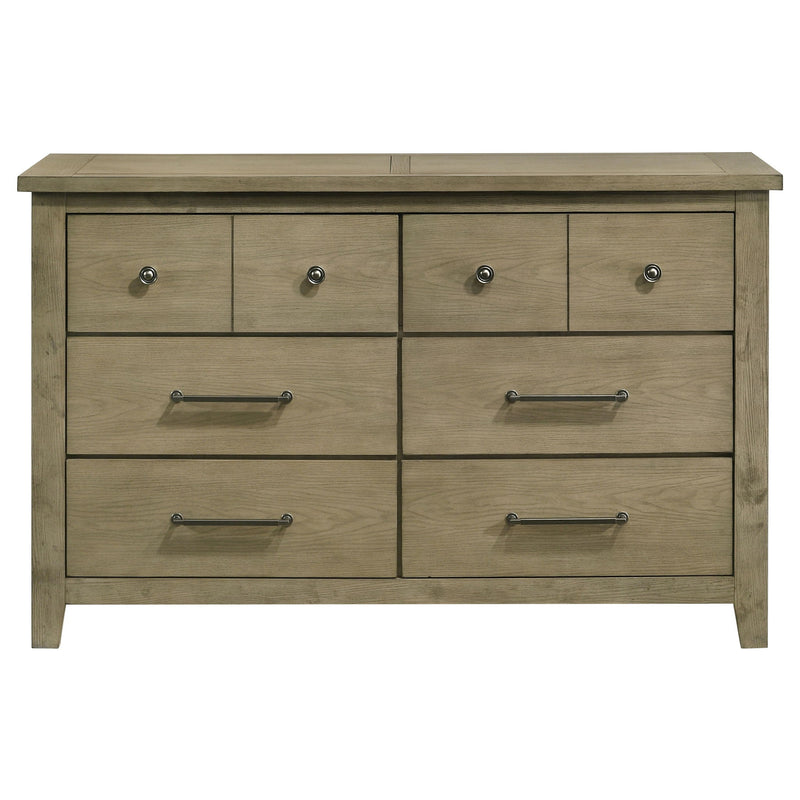 Pelton - 6 Drawer Dresser - Oak