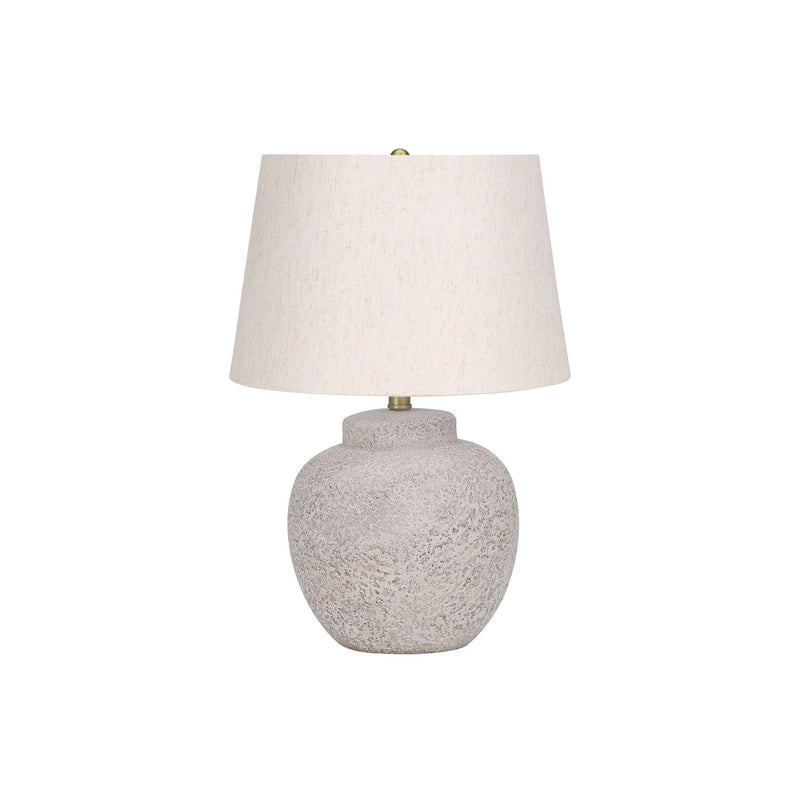 Lighting, Table Lamp, Concrete, Modern - Cream